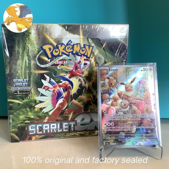 Scarlet ex Booster Box Factory Sealed SV1S + Eevee AR 191/167 *PAKET* (BONUS) Rare Original