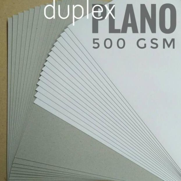 

JH8 ( 5 Lembar ) Kertas Duplex Duplek 500 Gsm Uk Plano 79cm X 109cm