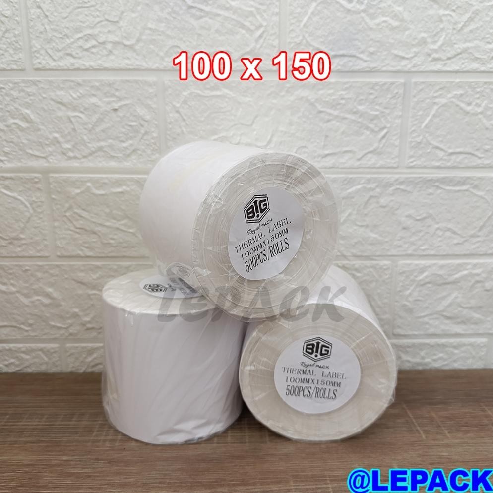 

JH8 Label Stiker Thermal ROLL A6 100x150 mm 250 & 300 & 500pcs Stiker Label Resi OLSHOP