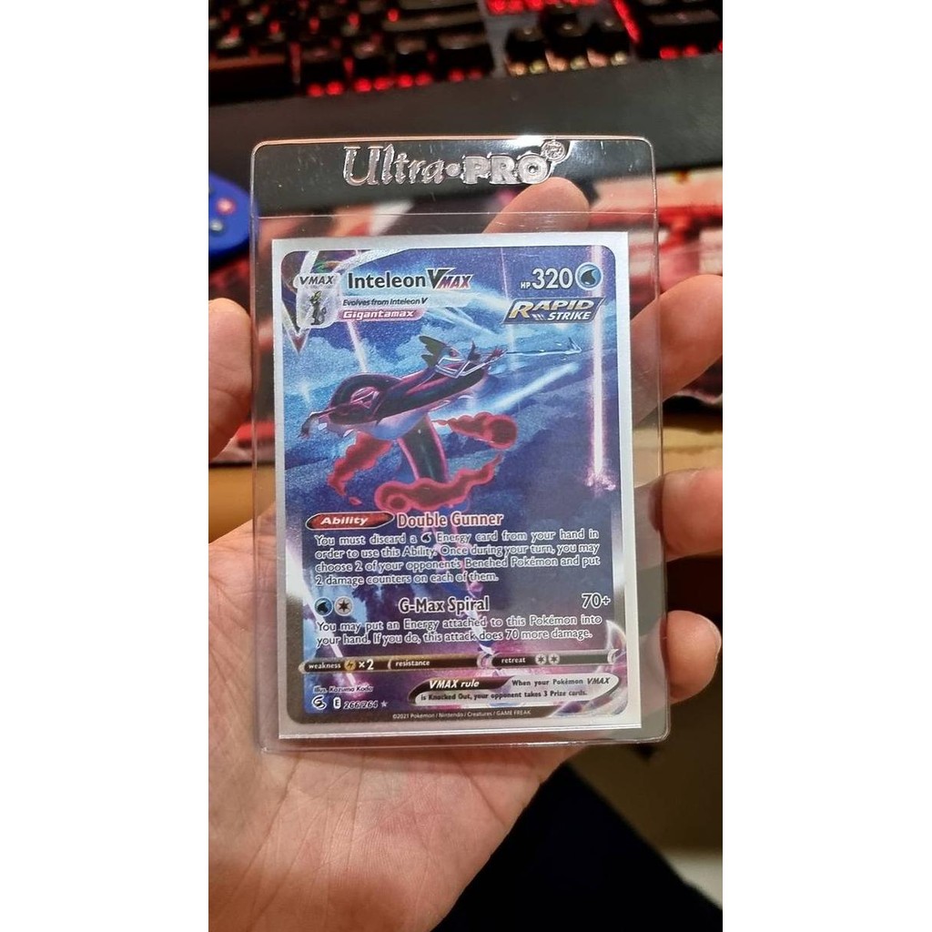 Inteleon VMAX - 266/264 - Alternate Art Secret Rare Sword & Shield: Fu Rare Original