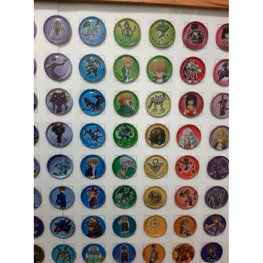 TAZOS YUGIOH METALIC GOLD & SILVER  88 keping Rare Original