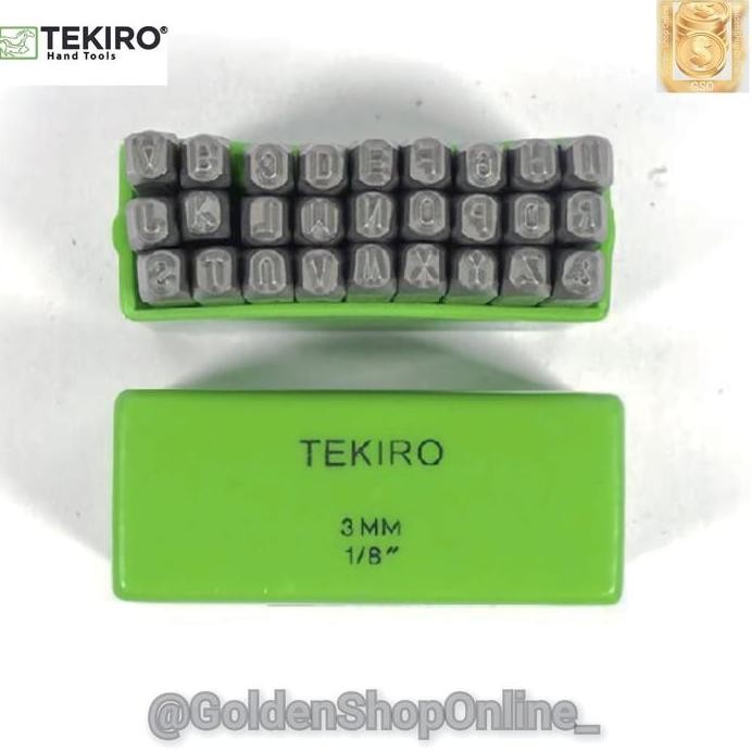 

ready !!! Huruf Ketok 3mm - Letter Punch 3mm Tekiro