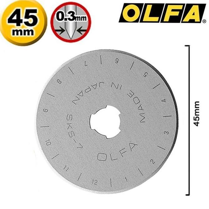 

ready !!! Refill Rotary Cutter 45mm RB45 Spare Blade RB-45-1 (1pcs pack) Olfa