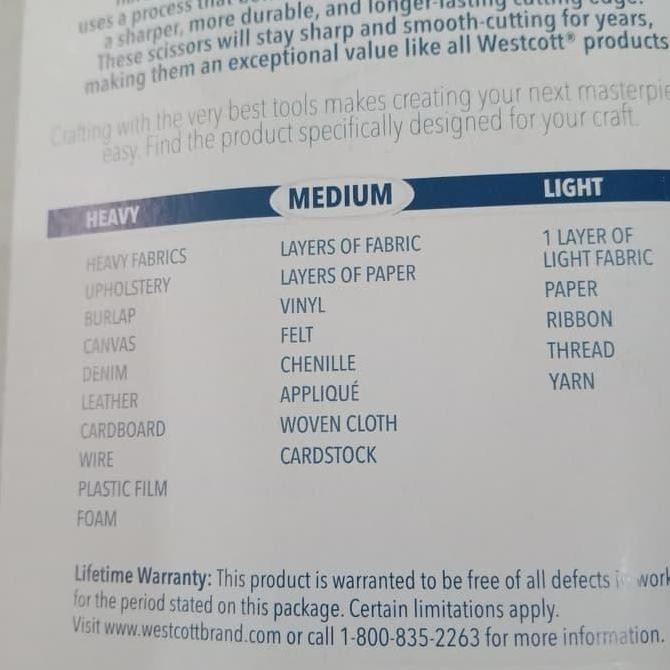 

ready !!! Westcott Titanium Scissors Gunting Bahan Titanium