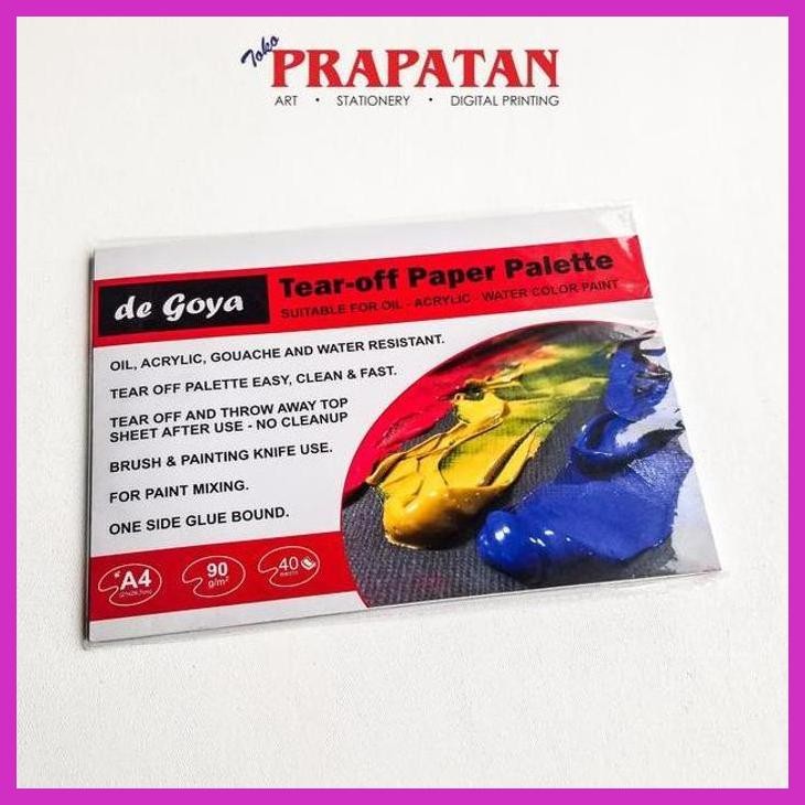 

( SEKOLAH / LUKIS ) READY DE GOYA TEAR OFF PAPER PALETTE A4 90GSM 40 SHEETS (SENI / MENGGAMBAR / ART / KERAJINAN ) PACKING AMAN