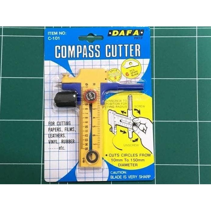 

ready !!! Compass Cutter / Circle Cutter / Pisau Pemotong Lingkaran DAFA C 101