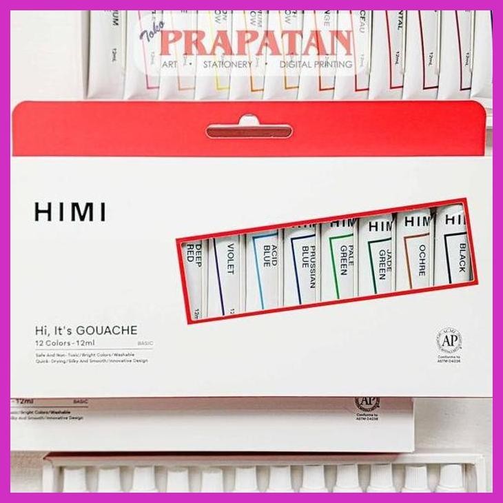 

( SEKOLAH / LUKIS ) READY MIYA HIMI GOUACHE TUBE SET 12/18 X12ML YSF (SENI / MENGGAMBAR / ART / KERAJINAN ) SIAP KIRIM