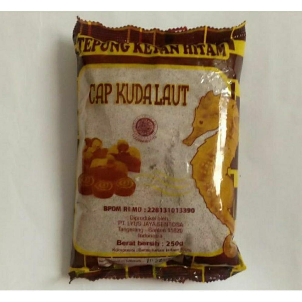 

Promo Tepung Ketan Hitam/Ketan Item Cap Kuda Laut 250Gr
