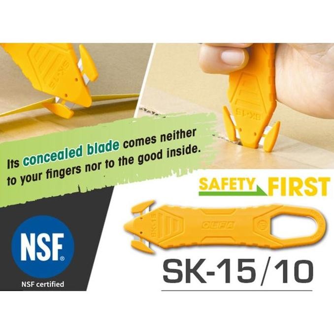

ready !!! Pisau Potong Wraping SK-15 Olfa Safety Cutter
