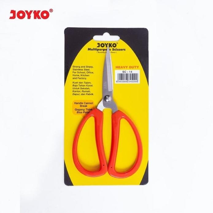 

ready !!! Joyko SC-14 Gunting Kodok Kain Kardus Kulit Heavy Duty GUNTING MERAH