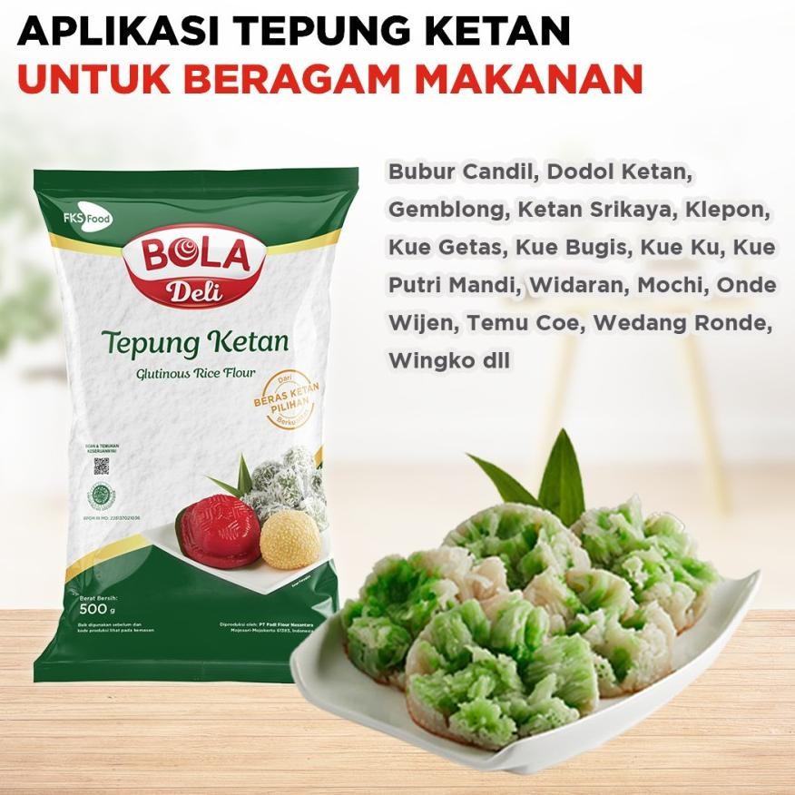 

Promo Tepung Ketan Bola Deli 500Gr Glutinous Rice Flour 500 Gr