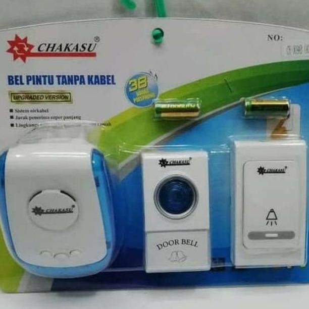 Bell Bel Pintu Rumah Wireless 1 Tombol / 2 Tombol Chakasu / Hattasu /