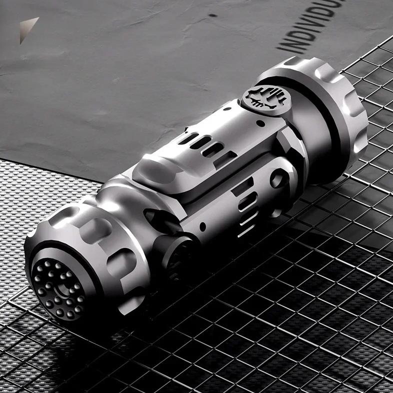 Stun Grenade Fidget Spinner Miniature Pistol Toy Gun with Ejectable Shells Stress Relief Finger Toys