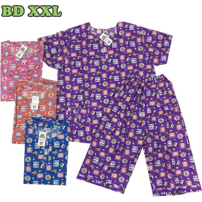Grosir 1 Seri Baju Tidur Merlin Katun Babydoll Xxl 5 Pilihan Motif