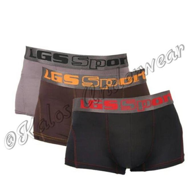 Celana Dalam Boxer Pria Lgs Sport 646 Isi 3