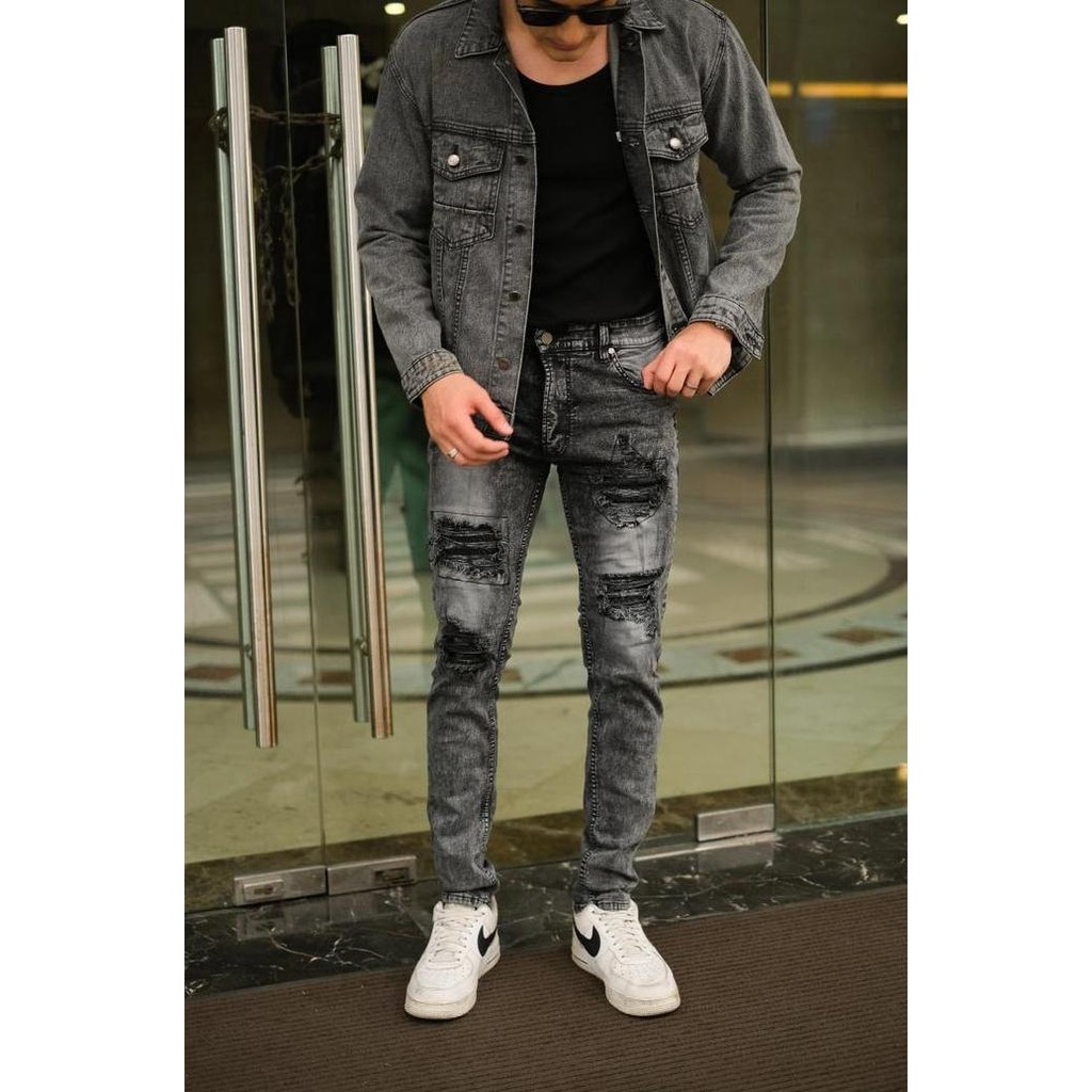 Weird Jeans - Chairos Black - Celana Jeans Denim Panjang Pria Ripped