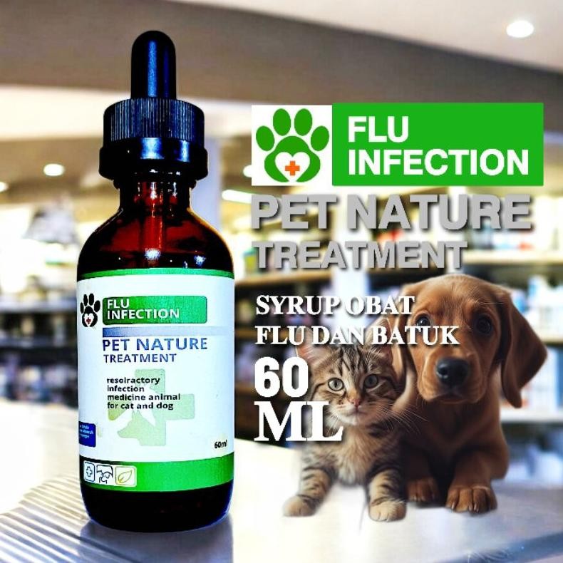 Obat Flu berat pilek dan batuk syrup kucing dan anjing obat flu batuk kucing dan anjing PETCARE MEDI