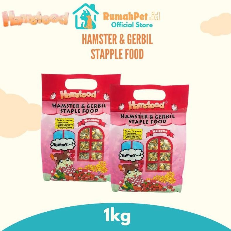 Hamsfood Hamster & Gerbil Food 1kg Hamsfood Makanan Hamster 1kg AST