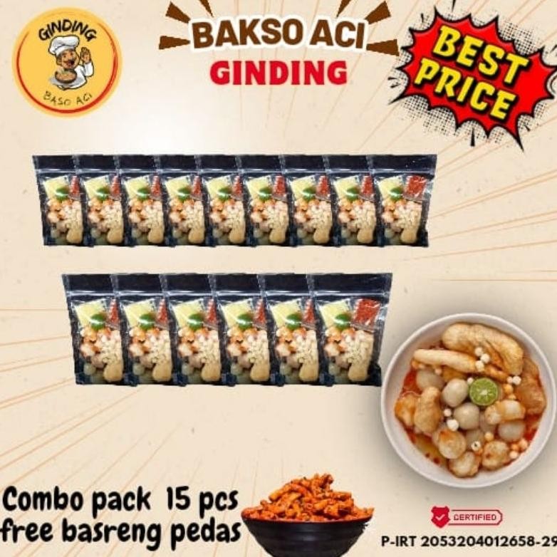

NLD-1419 rq-56 Baso Aci Ginding Paket Murah 15 Pcs Free Basreng Asibori Terlaris Premium