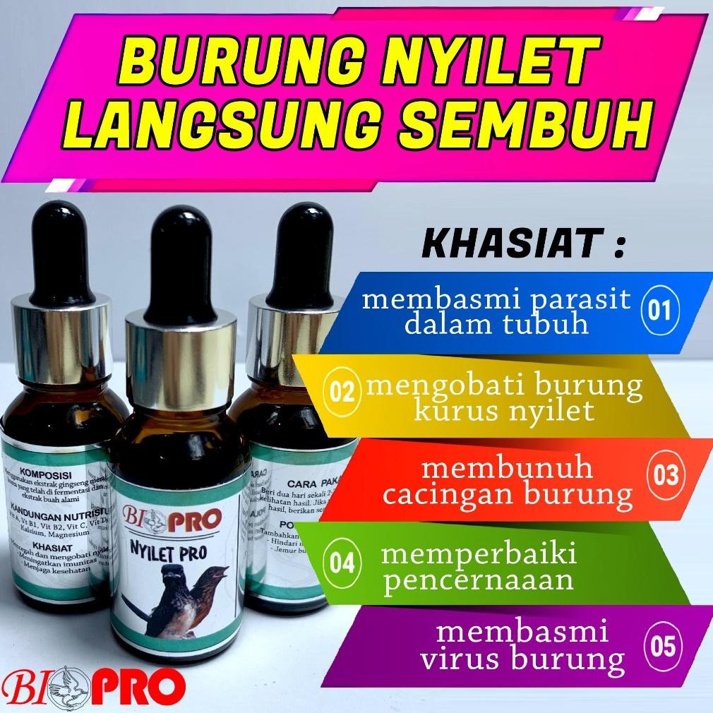 Vitamin Burung Nyilet BIOPRO Nyilet Pro Untuk Semua Jenis Burung AST