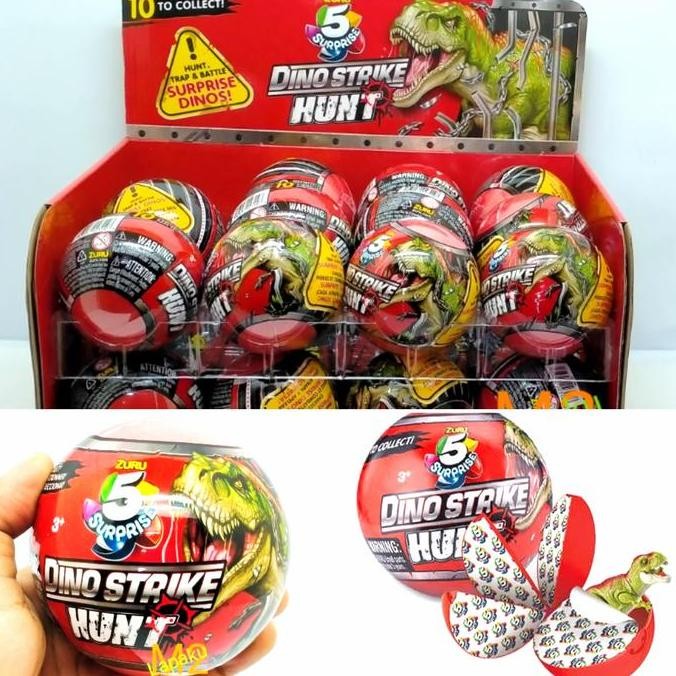 Diskon ZURU 5 Surprise Dino Strike Hunt Seri 3 Action Figure lapaku72 Ayo Beli