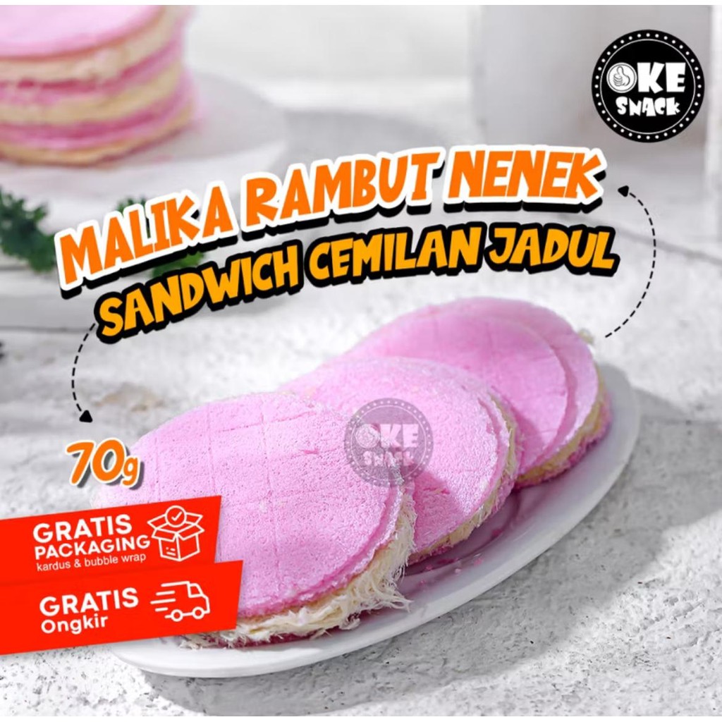 

Sandwich Malika Rambut Nenek 70g