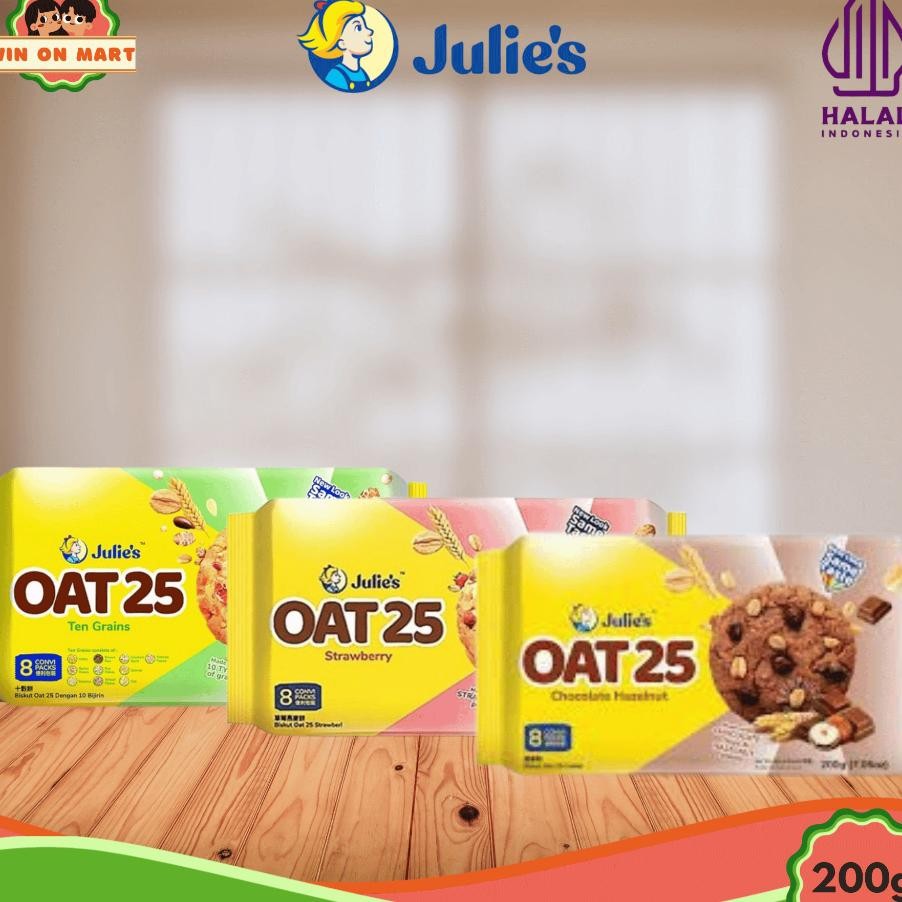 

Julies Oat 25 Craers Atau Biskuit 200G