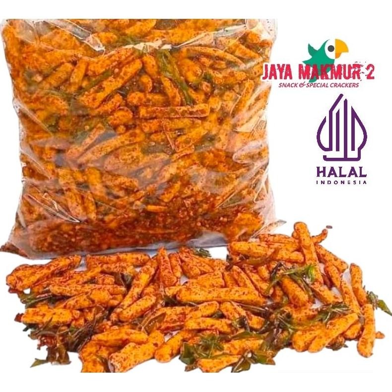 

fb-4 fs-6 Basreng Stik Viral 1kg PedaS Daun Jeruk Jaya Makmur Premium Berkualitas
