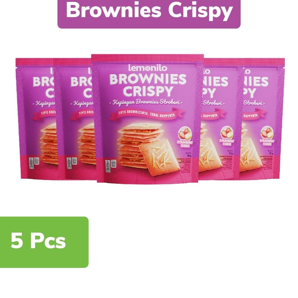 

5 Pcs Lemonilo Brownies Crispy Strawberry Cheese 35G