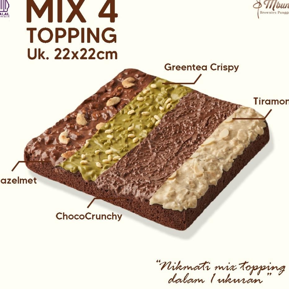 

Mbun Brownies Panggang Mix Topping Ukr 22X22 Brownies Panggang Brownies Melted Fudgy Brownies Coklat Keju Makanan Ringan