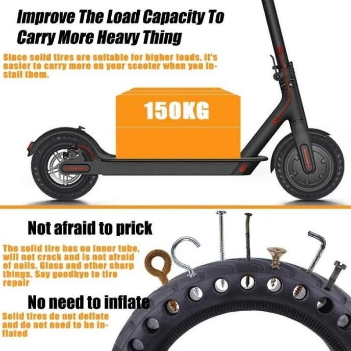 8.5Inch  Ban Luar Skuter Listrik Honeycomb Tire Ban Luar Skuter Scooter Untuk Xiaomi Mijia M365
