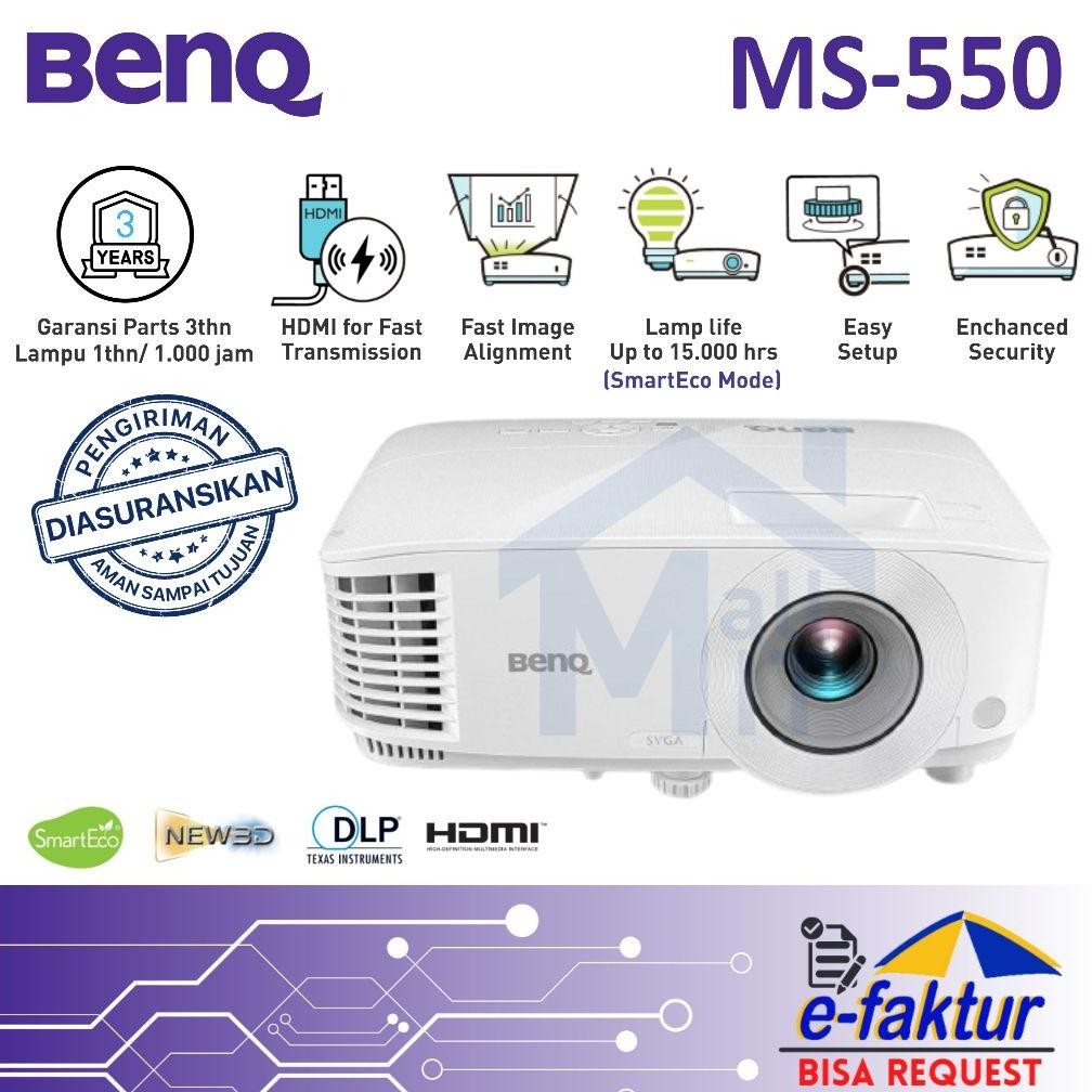 MALLIT BENQ Proyektor BENQ MS-550 MS 550 BENQ MS550 Proyektor DLP Garansi Medan