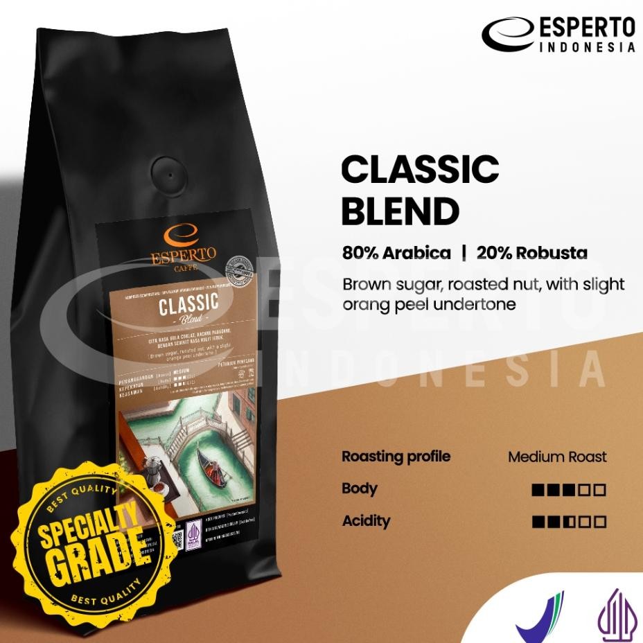 

Esperto Caffe Speciality Grade Classic Blend 1 Kg Kopi