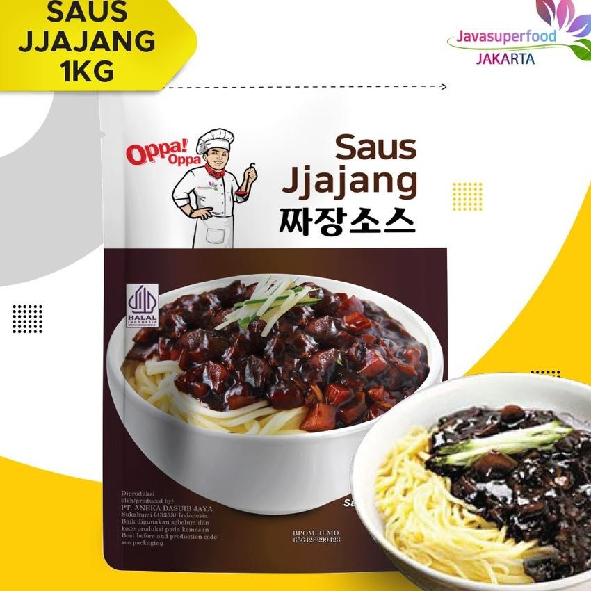 

Saus Jjajang Halal Pasta Kedelai Hitam 1Kg Saus Jjajangmyeon Oppaoppa