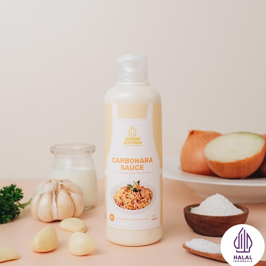 

Apron Kitchen Carbonara Saus Bumbu Masak Pasta Italia 250Ml