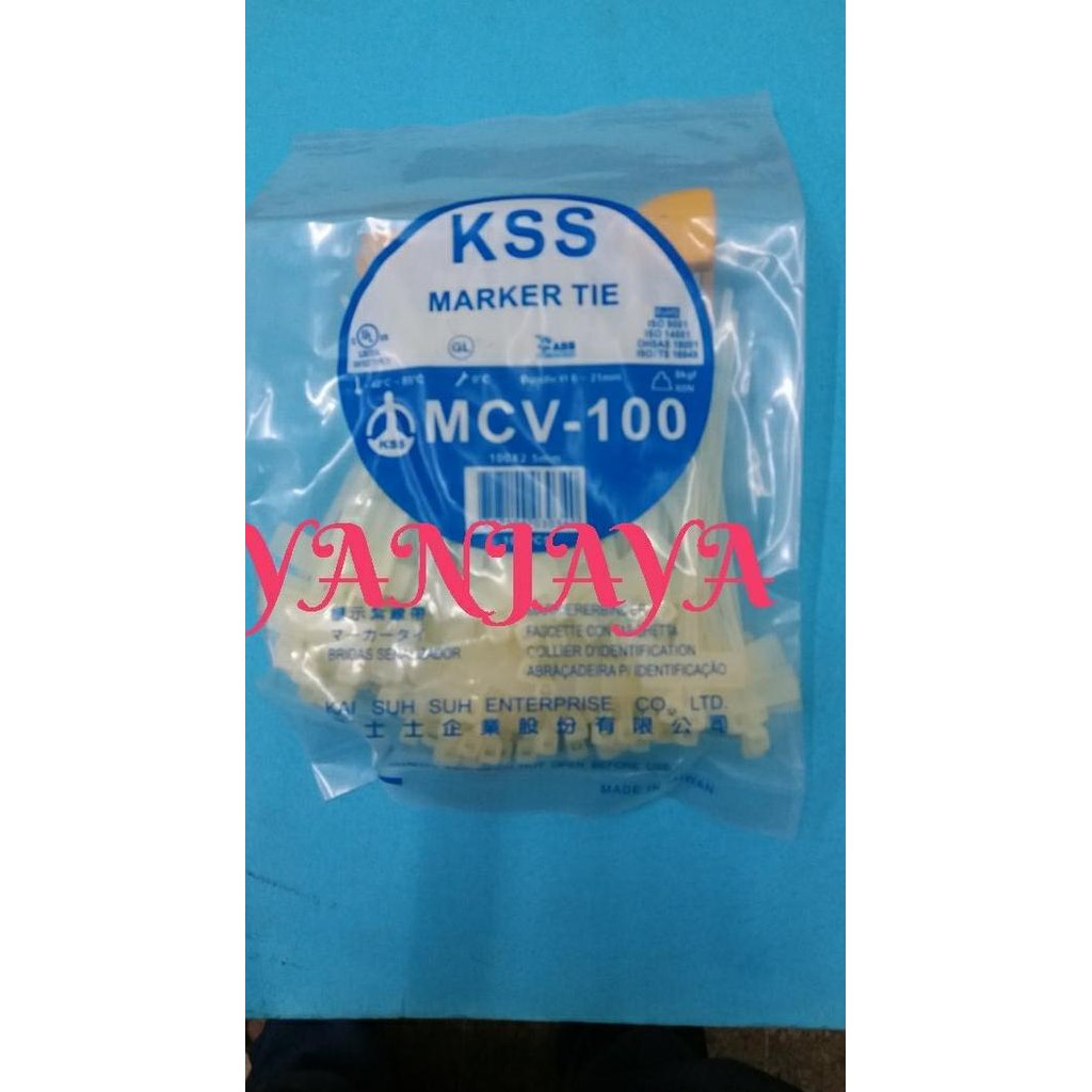 

kabel ties label kss mcv 100/kabel tie label 10cm kss