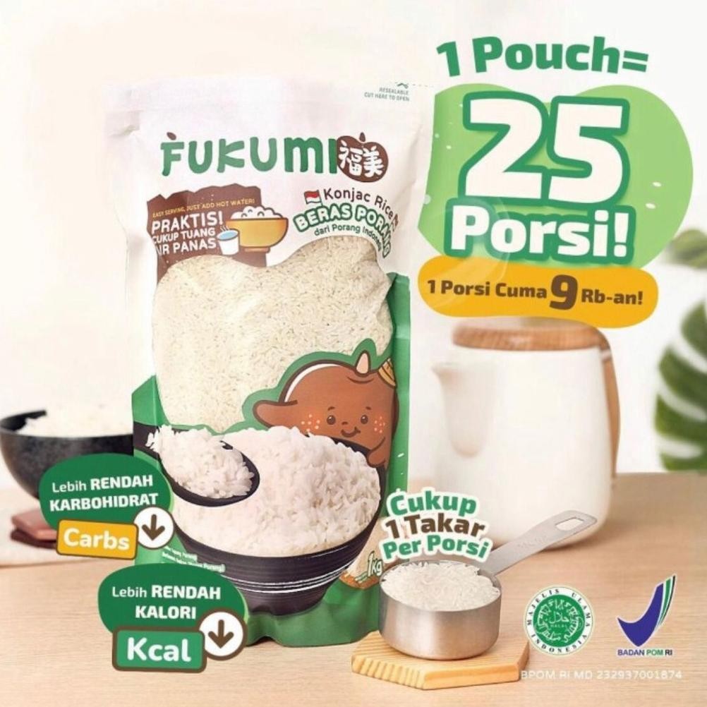 

Kuke Fukumi Beras Porang 1Kg Ss-64
