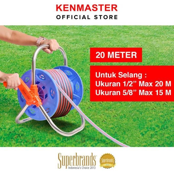 Water Hose Reel Selang Air Gulungan / Gulungan Selang / Selang Air Gulung 20 Meter - KM20 - SLNG171