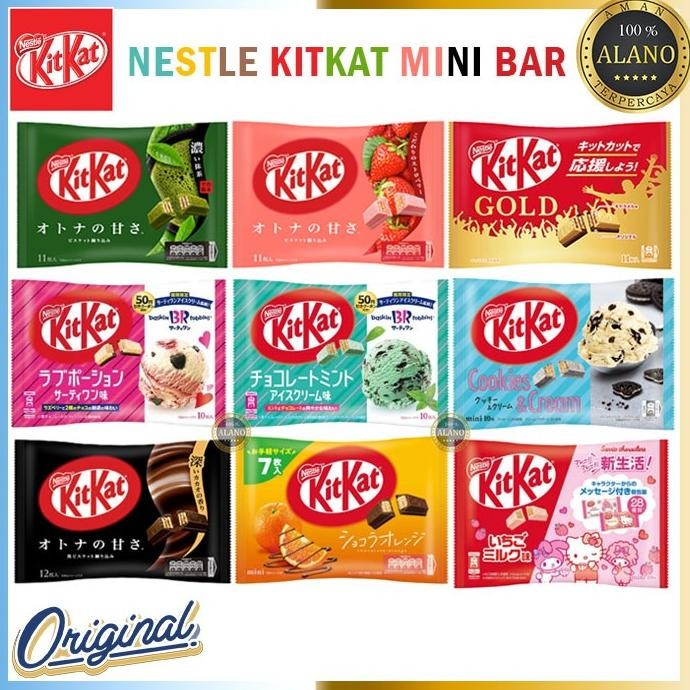 

Nestle KitKat Mini Bar Original Japan Rasa Eksklusif