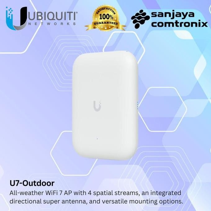 Ubiquiti U7-Outdoor Unifi U7 Outdoor Wifi 7 Ap Access Point Blue New Stok