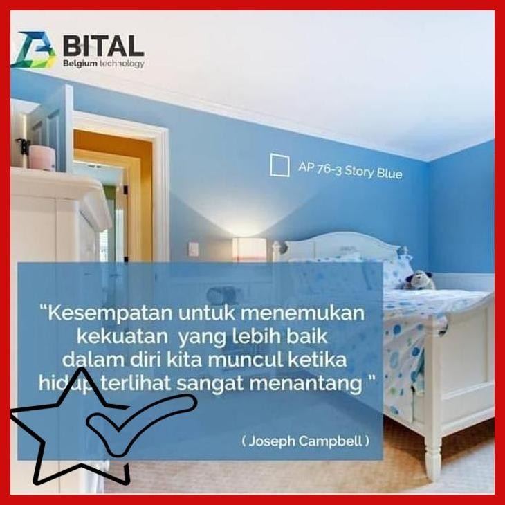 [ISB] CAT TEMBOK BITAL BITATEX MAXICLEAN 2,5 L CAT TINTING INTERIOR