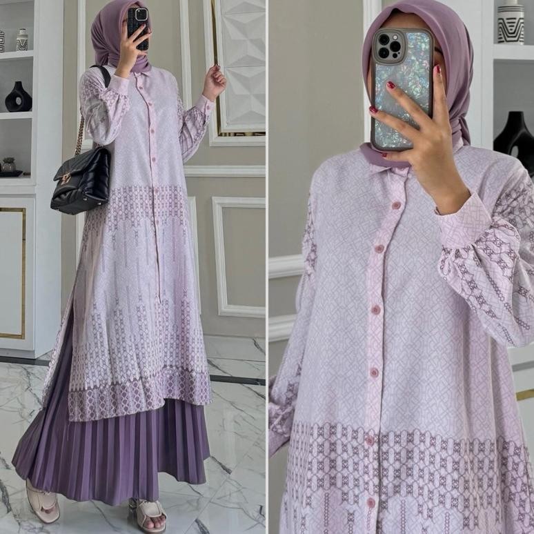 Original Nedila Long Tunik Part-2 By Zalfa Outfit / Long Tunik Motif Ja-121