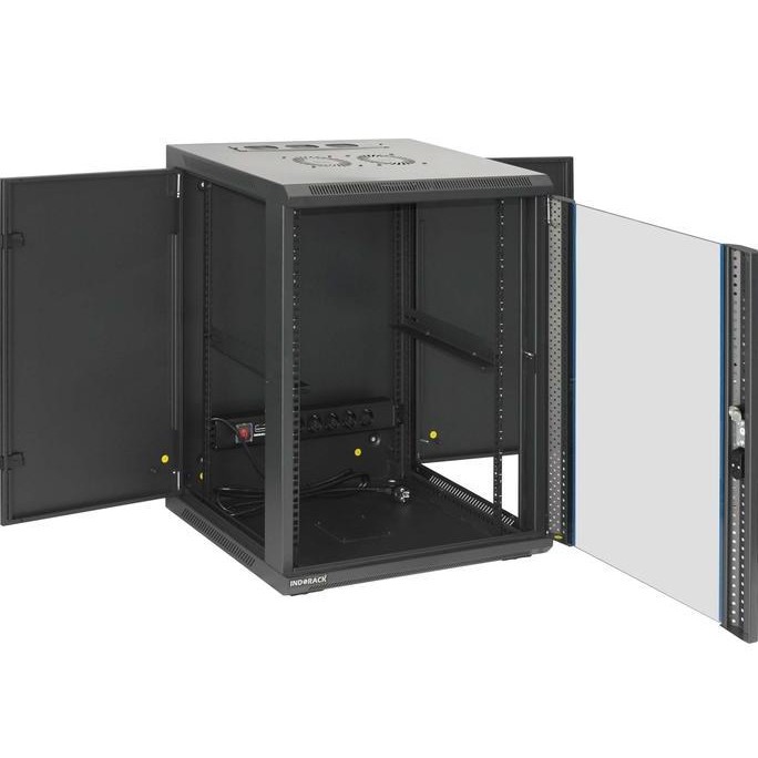 Indorack Rak Server Wir / Wip 55015S-15U Wallmount Rack Singledoor 15U New Stok