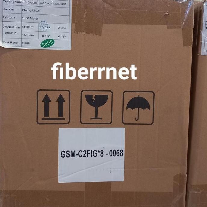 Kabel Optik Dropcore Fig8 2 Core Sm Ftth G657A2 Fig8 2Core New Stok