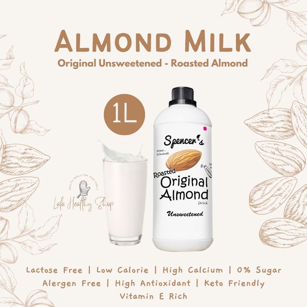

Original Spencer'S Susu Almond (1000Ml) Sugar Free Asi Booster High Calcium Low Calorie Spencers Murah Promo Ew-45