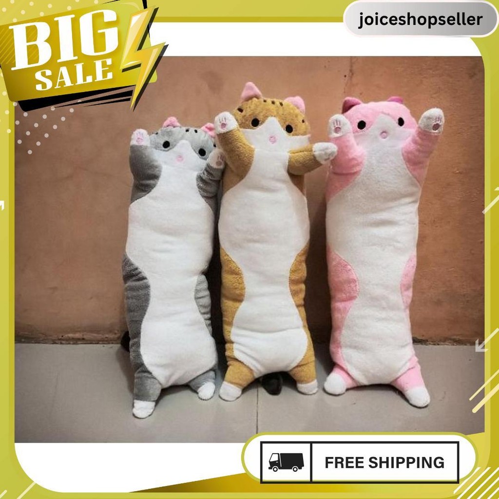 Guling Kucing Panjang/Bantal Guling Kucing/Boneka Kucing Murah Meledak