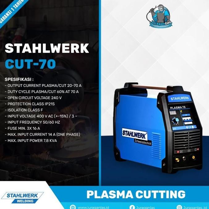 HARGA DISKON Stahlwerk CUT-70 Mesin DC Plasma Cutting 70A