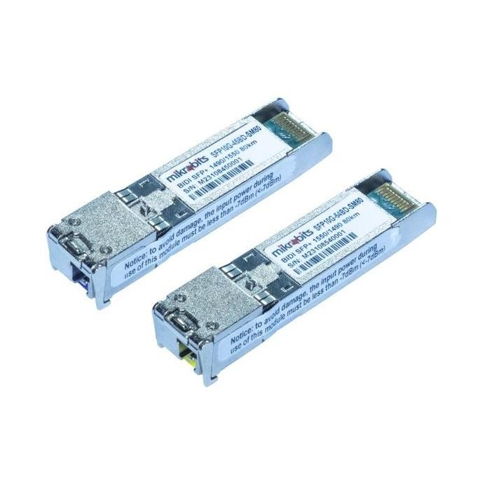 Mikrobits Sfp-10G-Bd-Sm-80Km , 10G Sfp+ Bidi Transceiver 80Km 1 Pair New Stok