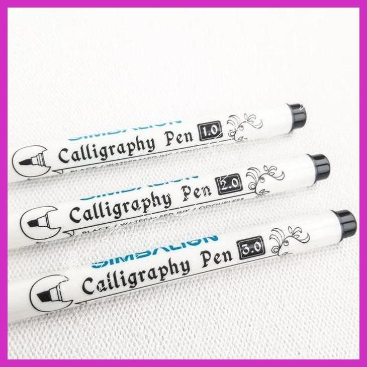 

( SEKOLAH / LUKIS ) DISCOUNT SIMBALION CALLIGRAPHY PEN 1.0/2.0/3.0 BLACK / PENA KALIGRAFI (SENI / MENGGAMBAR / ART / KERAJINAN ) GOOD QUALITY