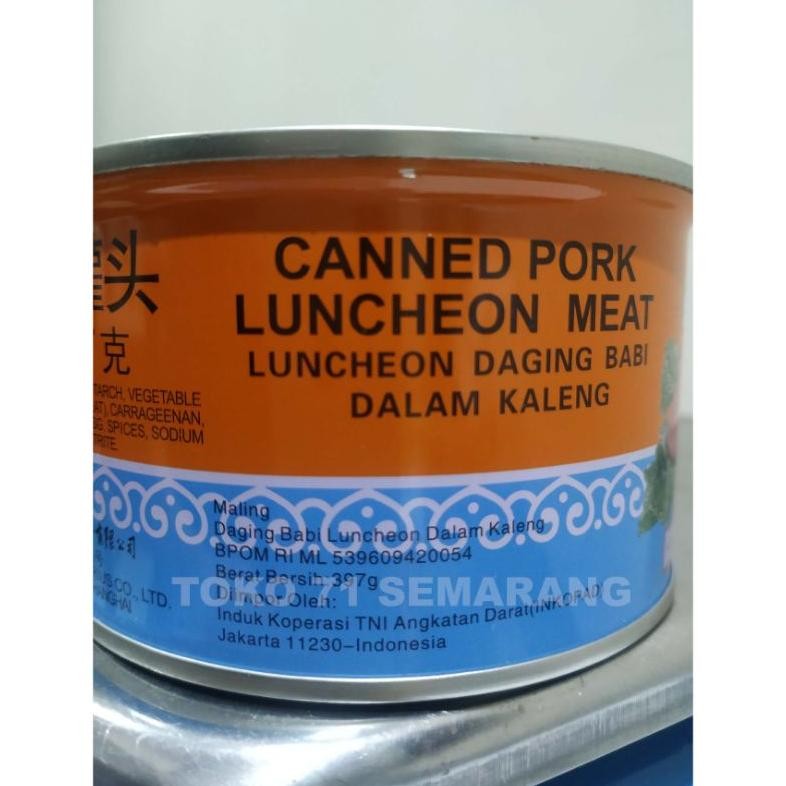 

XCT-2328 rf-45 Daging Babi TTS MaLing Canned Pork Luncheon Meat 397 Gr Hemat Sale